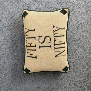 Fifty is nifty accent pillow